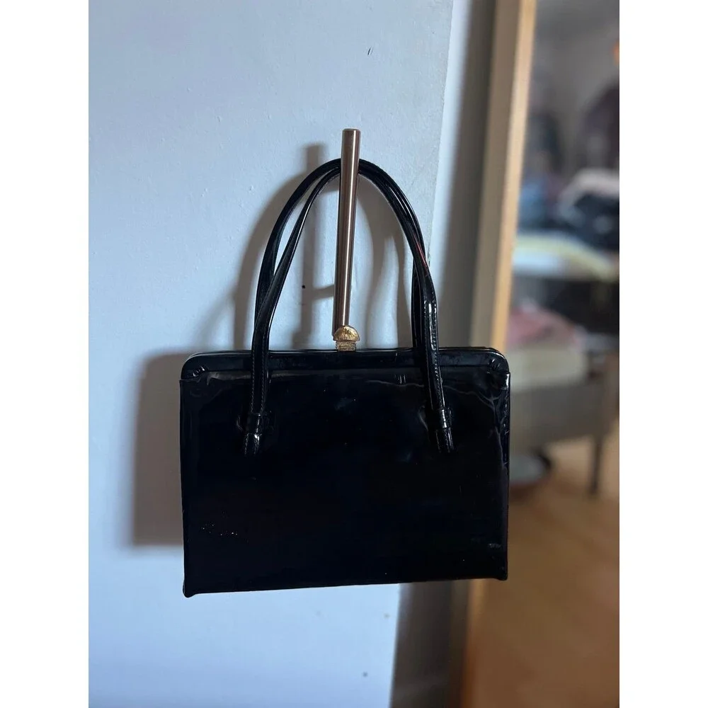 Black hang purse